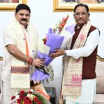 मुख्यमंत्री श्री विष्णु देव साय से केन्द्रीय कोयला एवं खान राज्य मंत्री श्री सतीश चन्द्र दुबे ने की सौजन्य मुलाकात