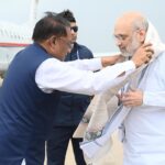 केंद्रीय गृह मंत्री श्री अमित शाह के छत्तीसगढ़ आगमन पर मुख्यमंत्री श्री विष्णुदेव साय ने स्वामी विवेकानंद एयरपोर्ट पर किया स्वागत