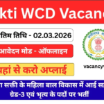 Sakti WCD Vacancy 2026 : जिला सक्ती के महिला बाल विकास में आई सहायक ग्रेड-3 एवं भृत्य के पदों पर भर्ती