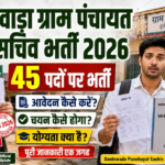 Dantewada Gram Panchayat Sachiv Vacancy 2026: 45 पदों पर बंपर भर्ती, ऐसे करें आवेदन!