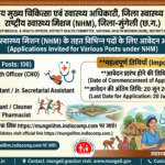 मुंगेली जिला स्वास्थ्य समिति में बम्पर भर्ती: NHM के तहत 106 संविदा पदों के लिए ऑनलाइन आवेदन शुरू, 20 जून अंतिम तिथि